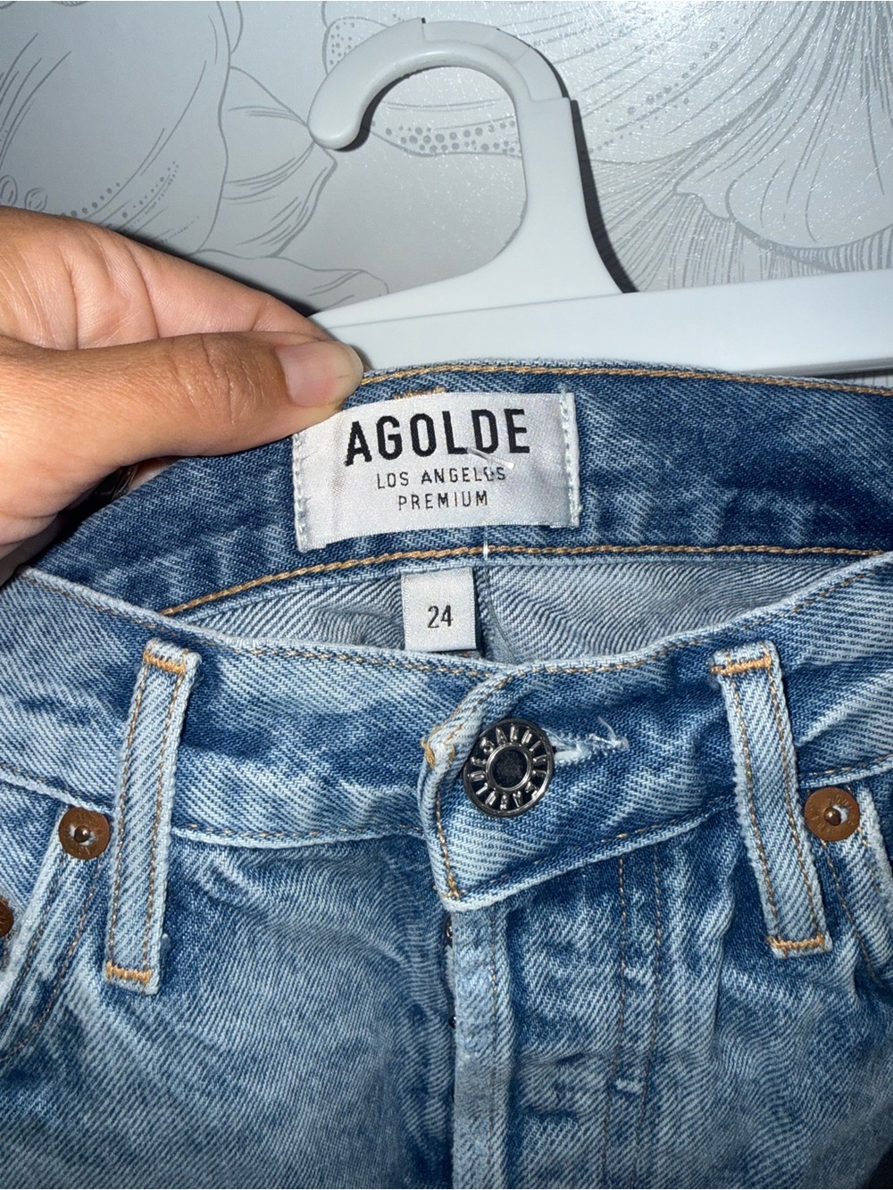 Agolde Parker Vintage Cut Off Short in Swapmeet from Revolve